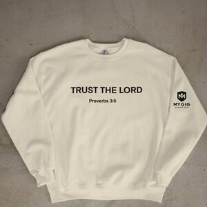 Spiritual sweat shirt ,MY G.I.G (MY GOD IS GREAT) TRUST THE LORD PROVERBS SHIRT